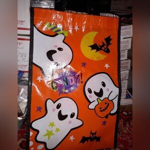 Cute Ghosts Tote Bag Smiling Happy Spirits 11"x6" NEW NWT